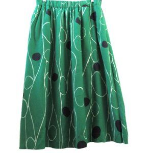 Toast Green Midi Skirt